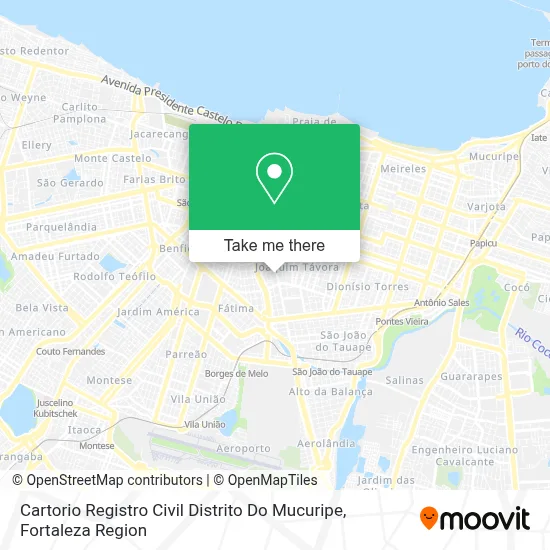 Cartorio Registro Civil Distrito Do Mucuripe map