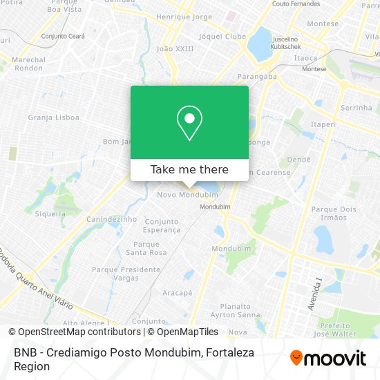 BNB - Crediamigo Posto Mondubim map