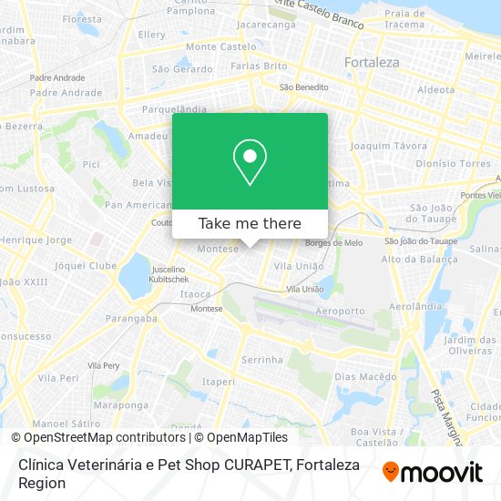 Mapa Clínica Veterinária e Pet Shop CURAPET