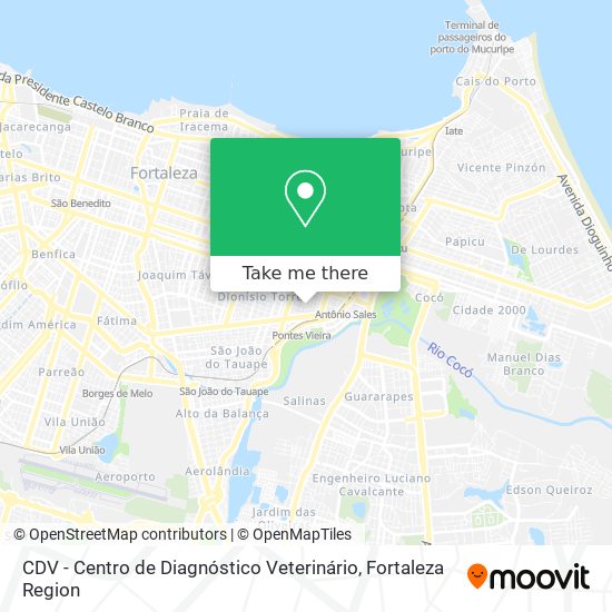 CDV - Centro de Diagnóstico Veterinário map