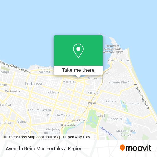 Mapa Avenida Beira Mar