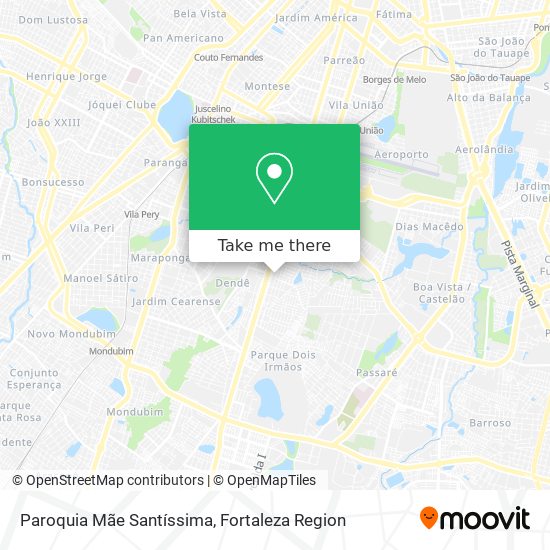 Paroquia Mãe Santíssima map