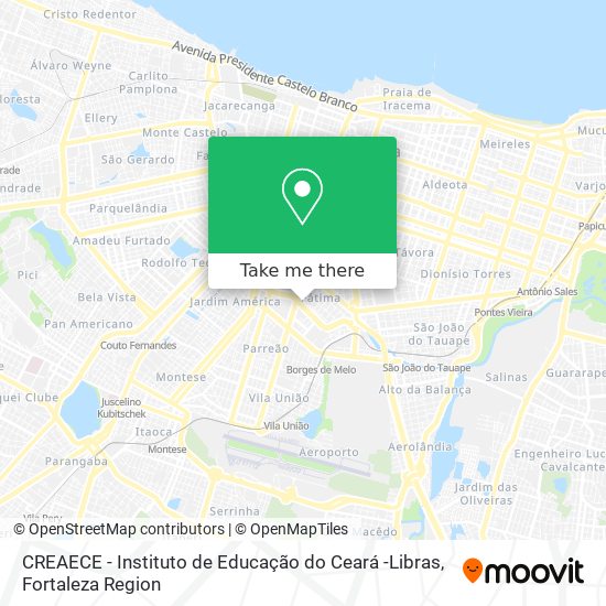 CREAECE - Instituto de Educação do Ceará -Libras map