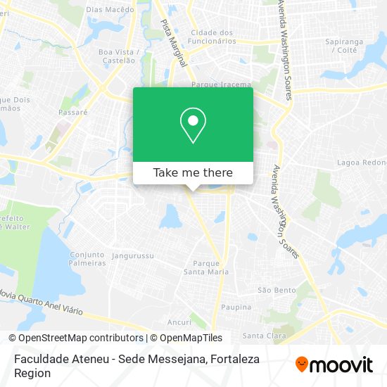 Mapa Faculdade Ateneu - Sede Messejana