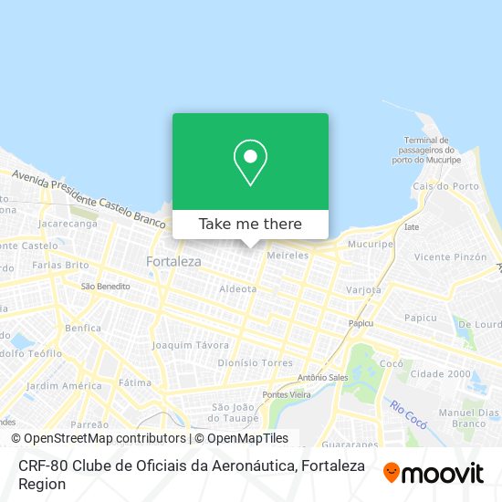 CRF-80 Clube de Oficiais da Aeronáutica map