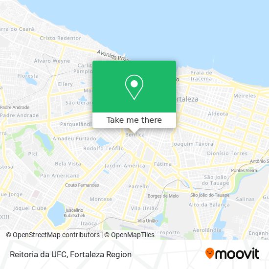 Mapa Reitoria da UFC