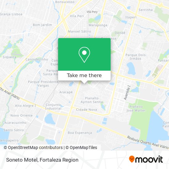 Soneto Motel map