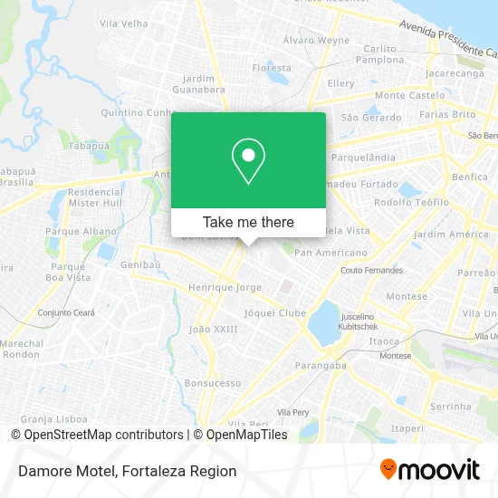 Damore Motel map