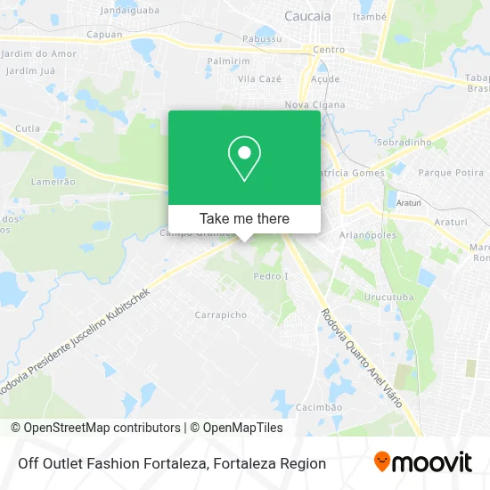 Off Outlet Fashion Fortaleza map