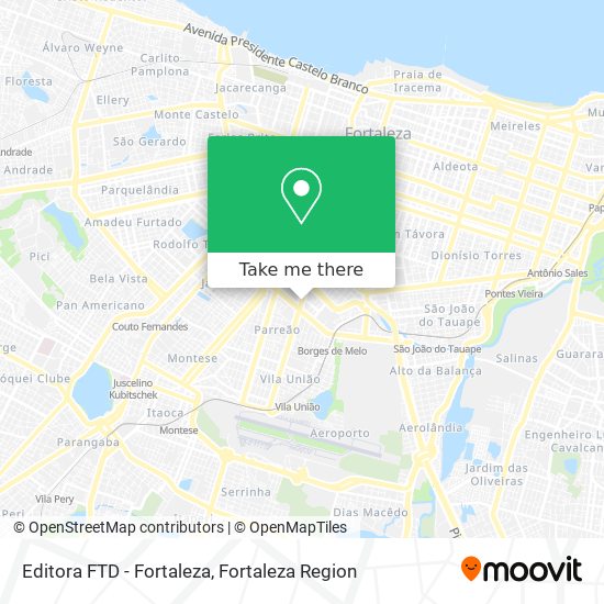 Mapa Editora FTD - Fortaleza