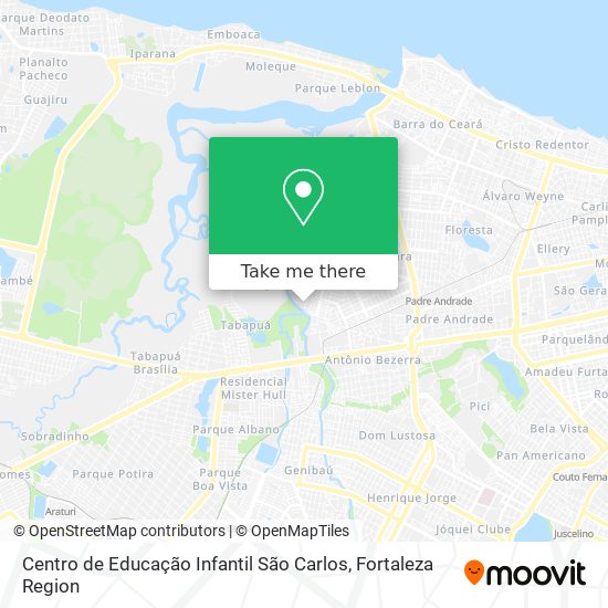 Mapa Centro de Educação Infantil São Carlos