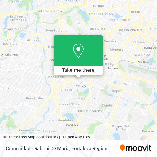 Comunidade Raboni De Maria map