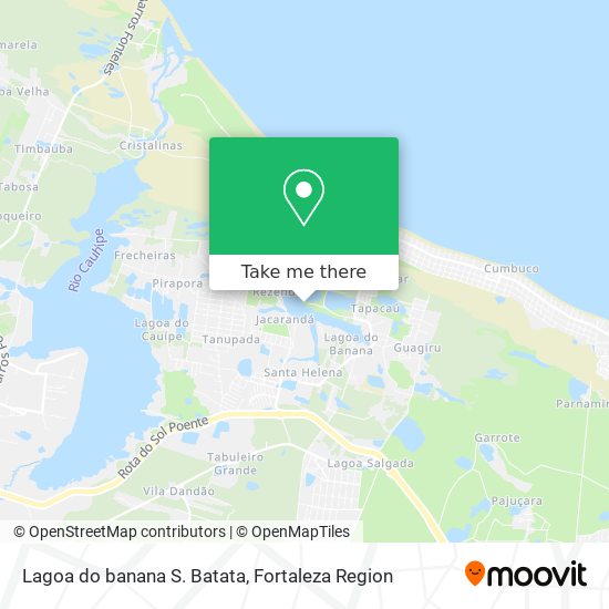 Lagoa do banana S. Batata map