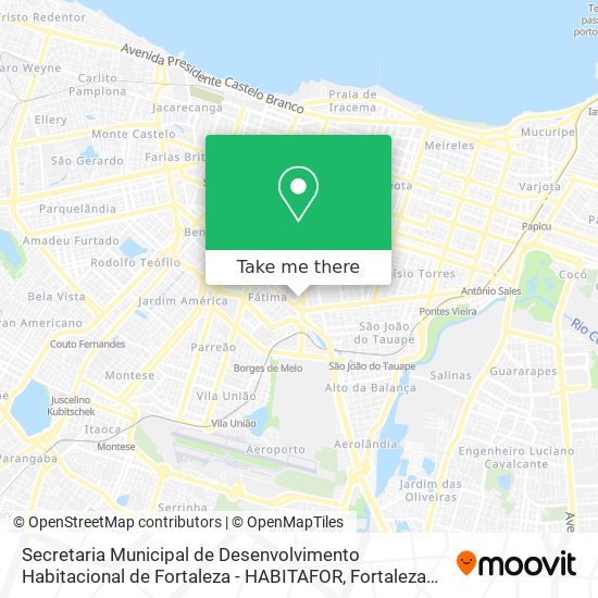 Secretaria Municipal de Desenvolvimento Habitacional de Fortaleza - HABITAFOR map