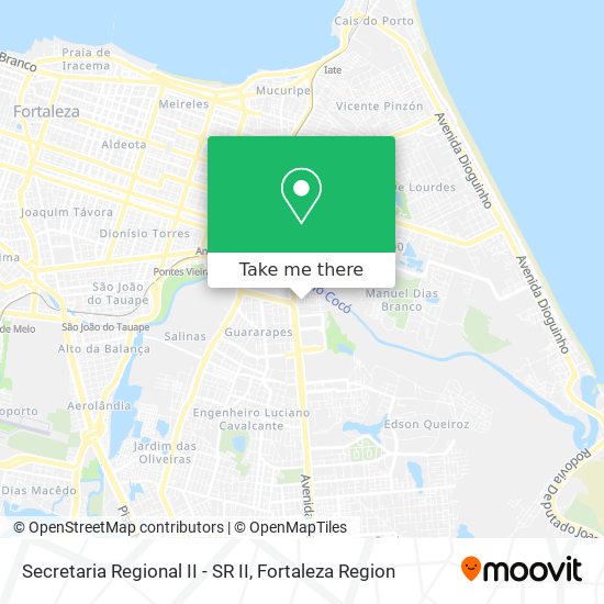 Secretaria Regional II - SR II map