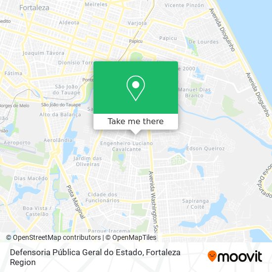 Defensoria Pública Geral do Estado map