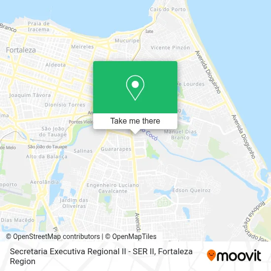 Secretaria Executiva Regional II - SER II map