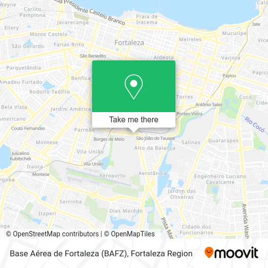 Base Aérea de Fortaleza (BAFZ) map