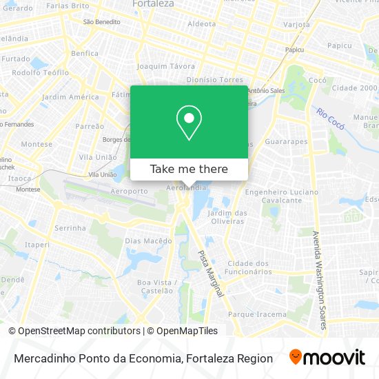 Mercadinho Ponto da Economia map