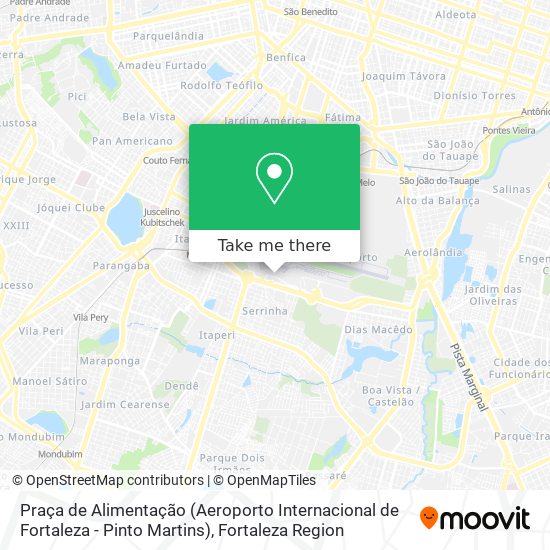 Mapa Praça de Alimentação (Aeroporto Internacional de Fortaleza - Pinto Martins)