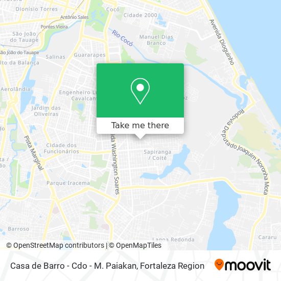Casa de Barro - Cdo - M. Paiakan map