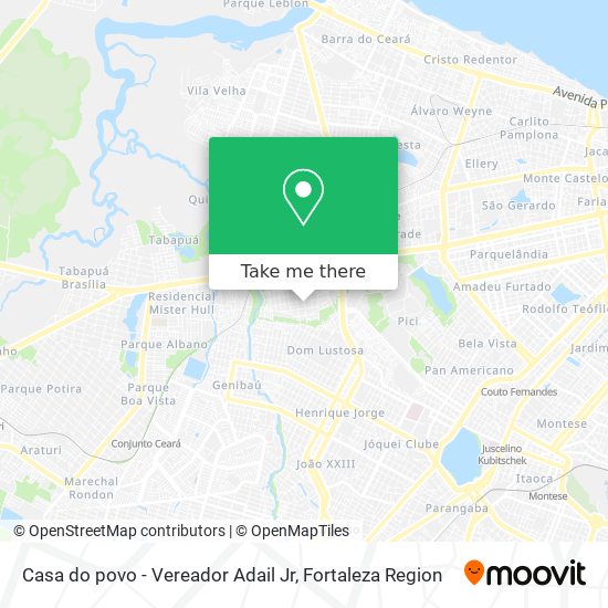 Casa do povo - Vereador Adail Jr map