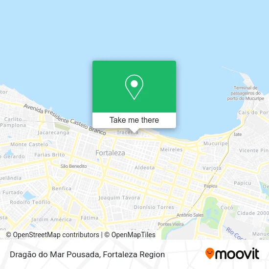Dragão do Mar Pousada map