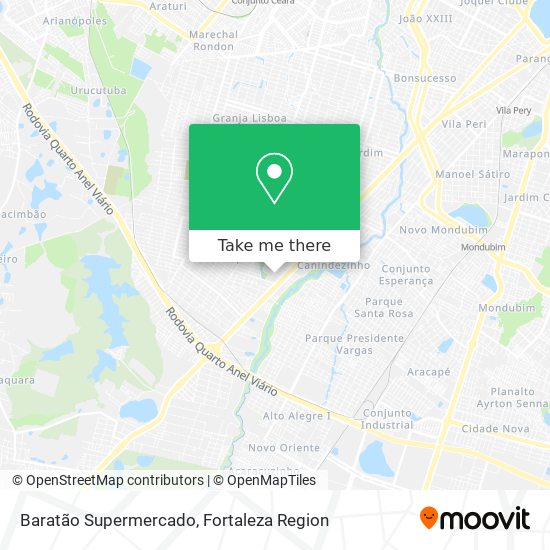 Baratão Supermercado map