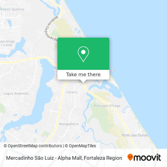 Mapa Mercadinho São Luiz - Alpha Mall