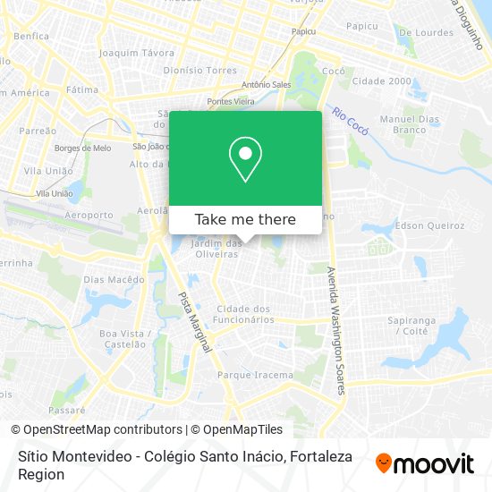 Sítio Montevideo - Colégio Santo Inácio map