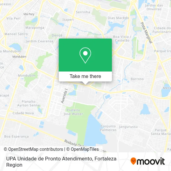 UPA Unidade de Pronto Atendimento map