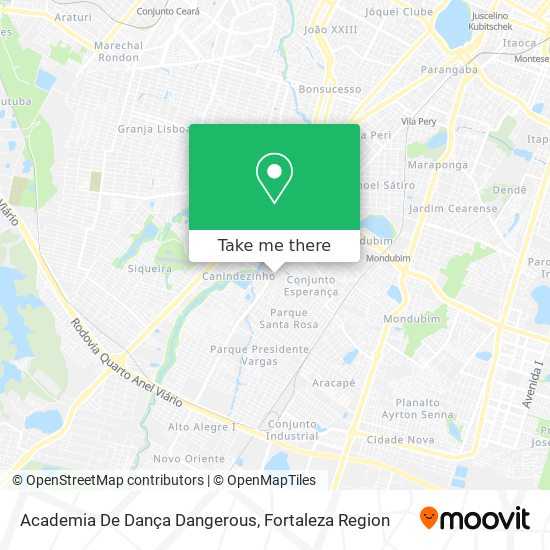 Mapa Academia De Dança Dangerous