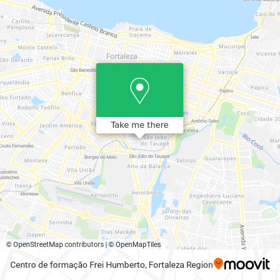 Centro de formação Frei Humberto map