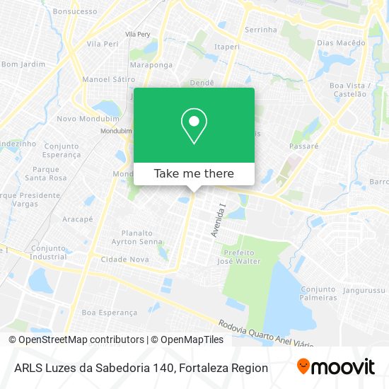 ARLS Luzes da Sabedoria 140 map