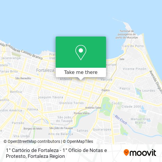 Mapa 1° Cartório de Fortaleza - 1° Ofício de Notas e Protesto