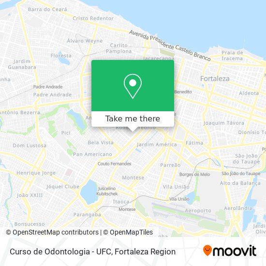 Mapa Curso de Odontologia - UFC