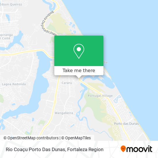 Rio Coaçu Porto Das Dunas map