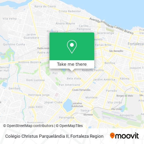 Mapa Colégio Christus Parquelândia II