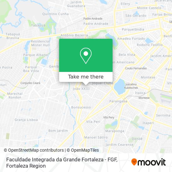 Faculdade Integrada da Grande  Fortaleza - FGF map