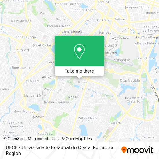 UECE - Universidade Estadual do Ceará map