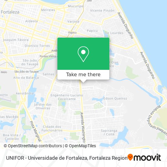 UNIFOR - Universidade de Fortaleza map