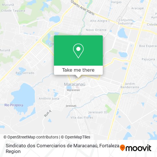 Mapa Sindicato dos Comerciarios de Maracanaú