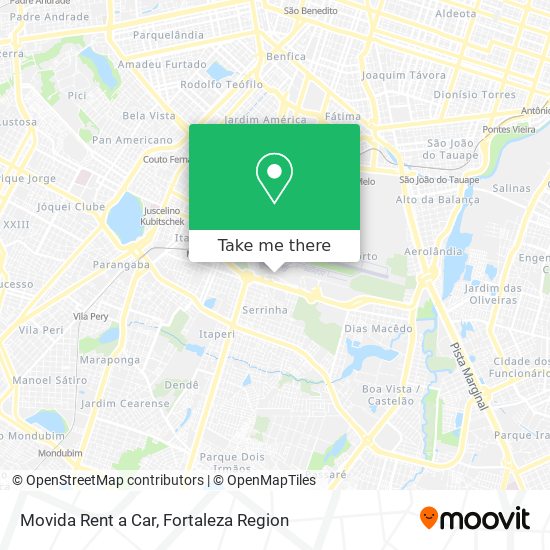 Mapa Movida Rent a Car