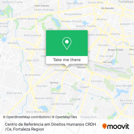 Centro de Referência em Direitos Humanos CRDH /Ce map