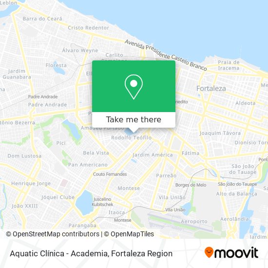 Aquatic Clínica - Academia map