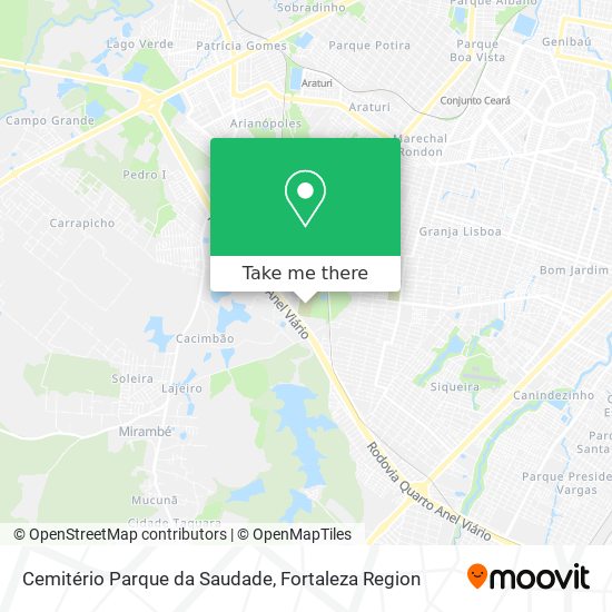 Cemitério Parque da Saudade map