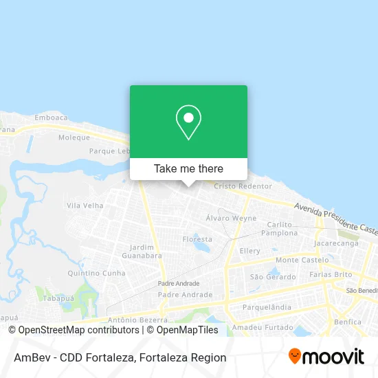 AmBev - CDD Fortaleza map