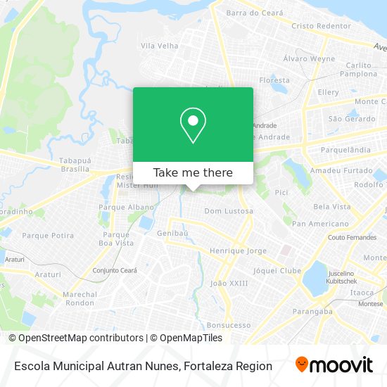 Mapa Escola Municipal Autran Nunes