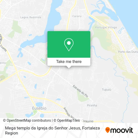 Mega templo da Igreja do Senhor Jesus map