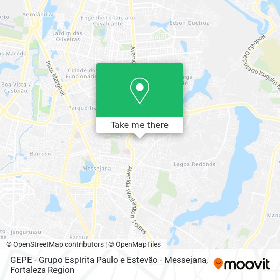 GEPE - Grupo Espírita Paulo e Estevão - Messejana map